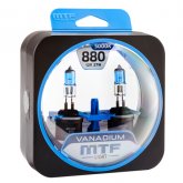 Автомобильная галогенная лампа MTF H27 (880) 12v 27w - Vanadium (Комплект, 2 шт.)  HVN1280